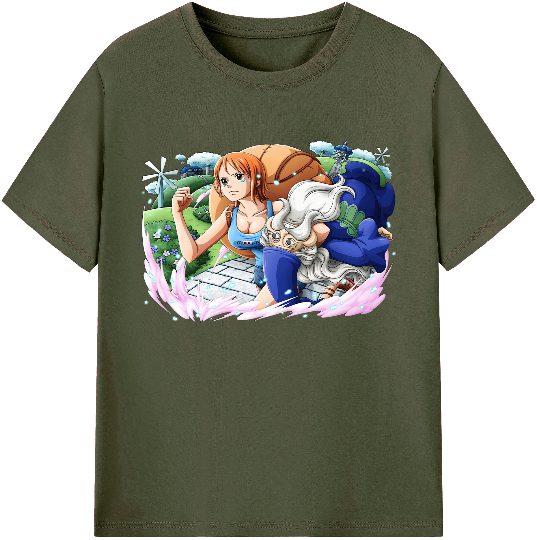 ワンピース ナミ ONE PIECE Nami 綿100％ メンズ半袖Tシャツ｜肌触りやわらか＆通気性
